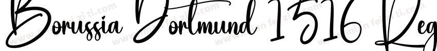 Borussia Dortmund 1516 Regular字体转换